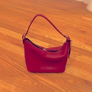 Petite red COACH handbag
